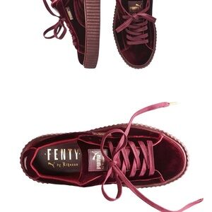 Rihanna x PUMA Fenty Creeper Deep Red Velvet; Size 9.5
